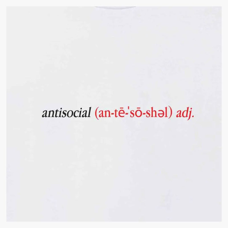 Anti Social Social Club Enrolled Tee White