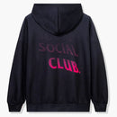 Anti social social klubb allt går hoodie svart