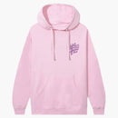 Anti social social club eyelash hoodie pink