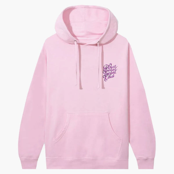 Anti Social Social Club Eyelash Hoodie Pink