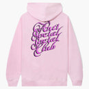 Anti social social club eyelash hoodie pink