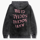 Anti Social Social Club Fall Through The Cracks Washed Hoodie Black