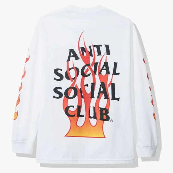 Anti sociální sociální klub Firebird s dlouhým rukávem (FW19) bílý