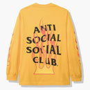 Anti Social Social Club Firebird Long Sleeve Tea (FW19) Yellow