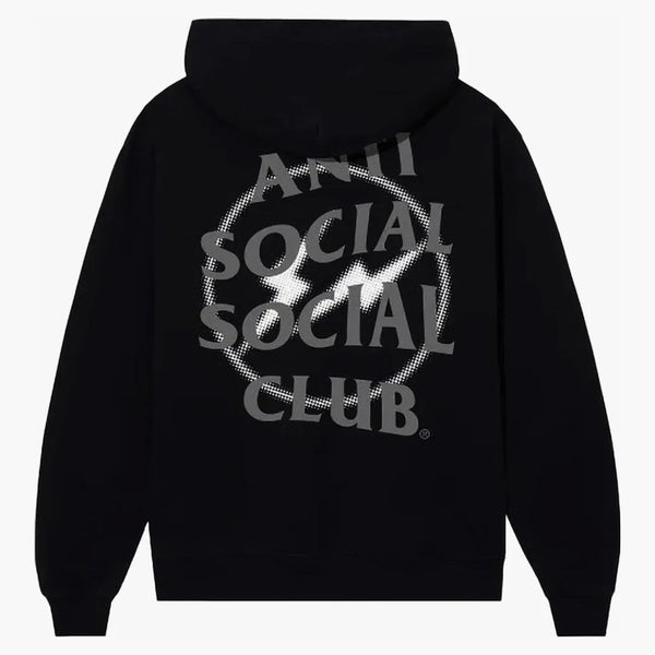 Anti social social klubb fragment halvton hoodie svart/grå