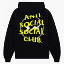 Anti social social klubb fragment halvton hoodie svart/gul