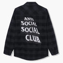 Anti Social Social Club Place más feliz de la tierra Flanela Negro