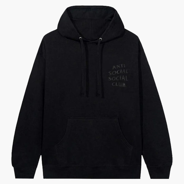Anti social social klubb helvete o rose hoodie svart
