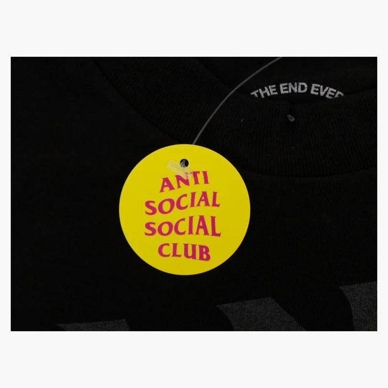 Anti Social Social Club Zdůraznit tričko s dlouhým rukávem černé