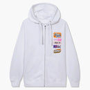 Anti Social Social Club Hot Nights Zip Hoodie White