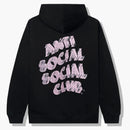 Anti social social klubb hur djup hoodie svart