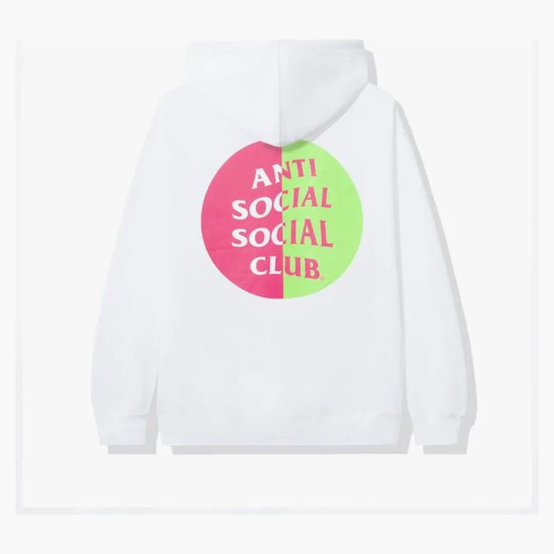 Anti Social Social Club pokrytec mikina bílá