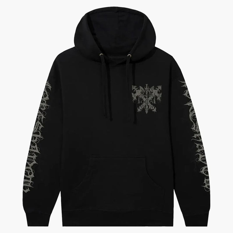 Anti social social klubb jag kände lycka hoodie svart