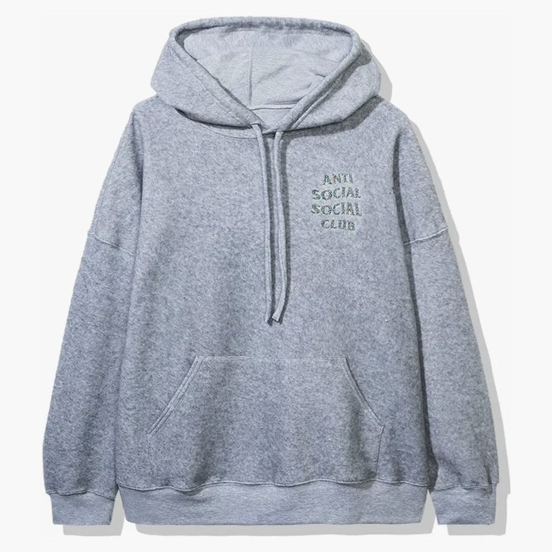 Anti social social klubb inuti mig hoodie grå
