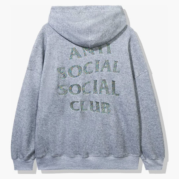 Anti social social klubb inuti mig hoodie grå