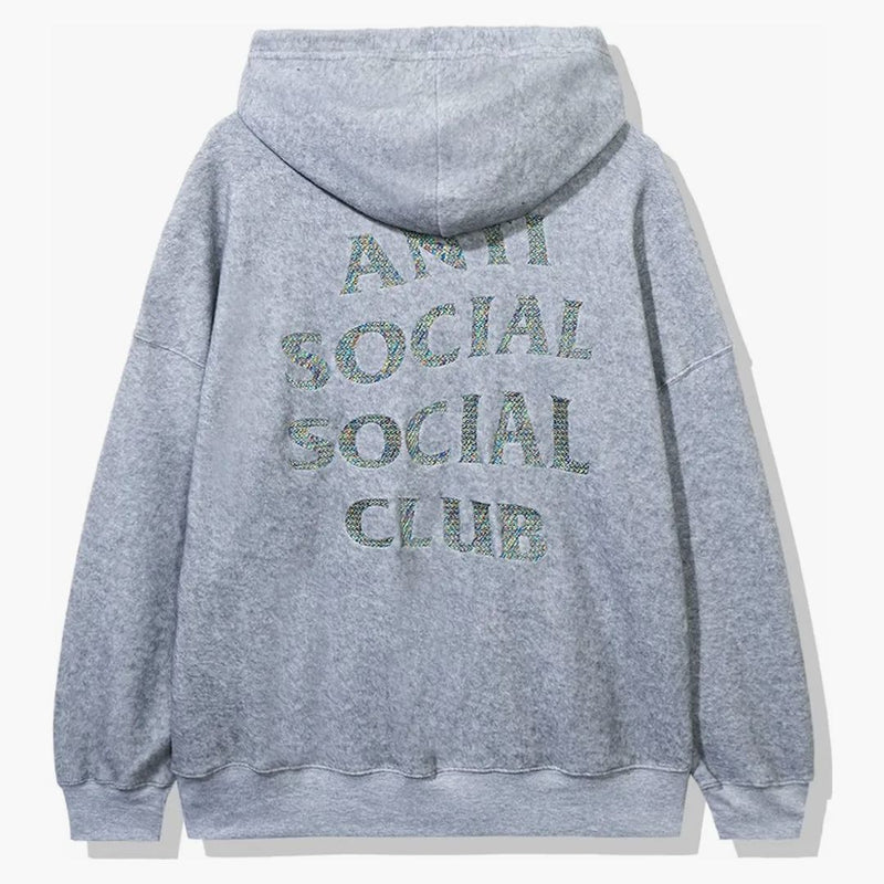 Anti social social klubb inuti mig hoodie grå