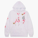 Anti social social klubb kkoch fjärilar full broderi hoodie vit