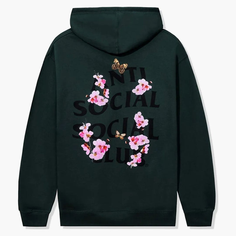 Anti social social klubb kkotch hoodie alpine green