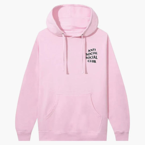 Anti social social klubb kkoch hoodie svart hoodie rosa