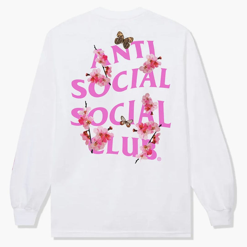 Proti sociální sociální klub Kkotch s dlouhým rukávem bílý