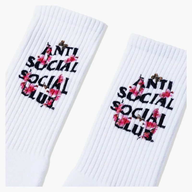 Anti social social klubb kkotch strumpor vit