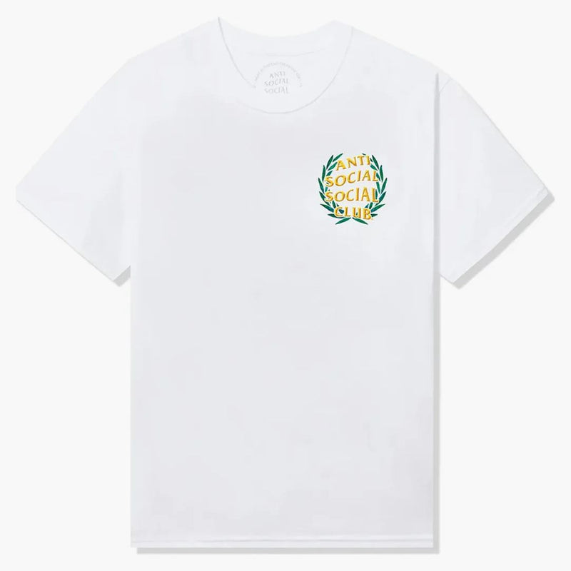 Anti Social Social Club Laurel Logo Flip Tee White