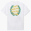 Anti Social Social Club Laurel Logo Flip Tee White