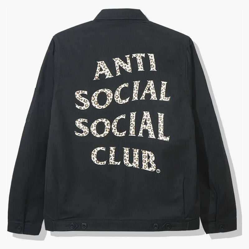 Giacca lubrificante anti -social club sociale nera