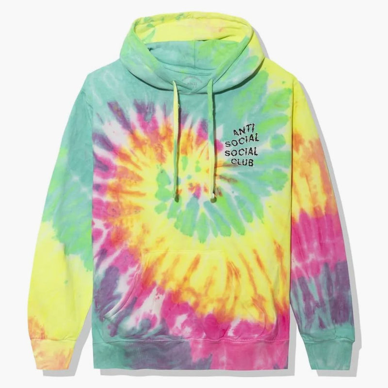 Anti Social Social Club Maniac Hoodie Rainbow Tie Dye