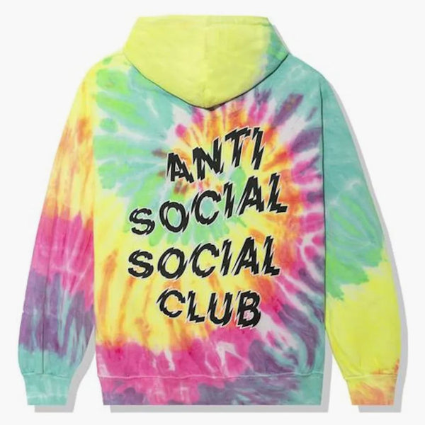 Anti Social Social Club Maniac Hoodie Rainbow Tie Dye