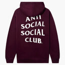 Anti Social Social Club Mind Games Hoodie Maroon