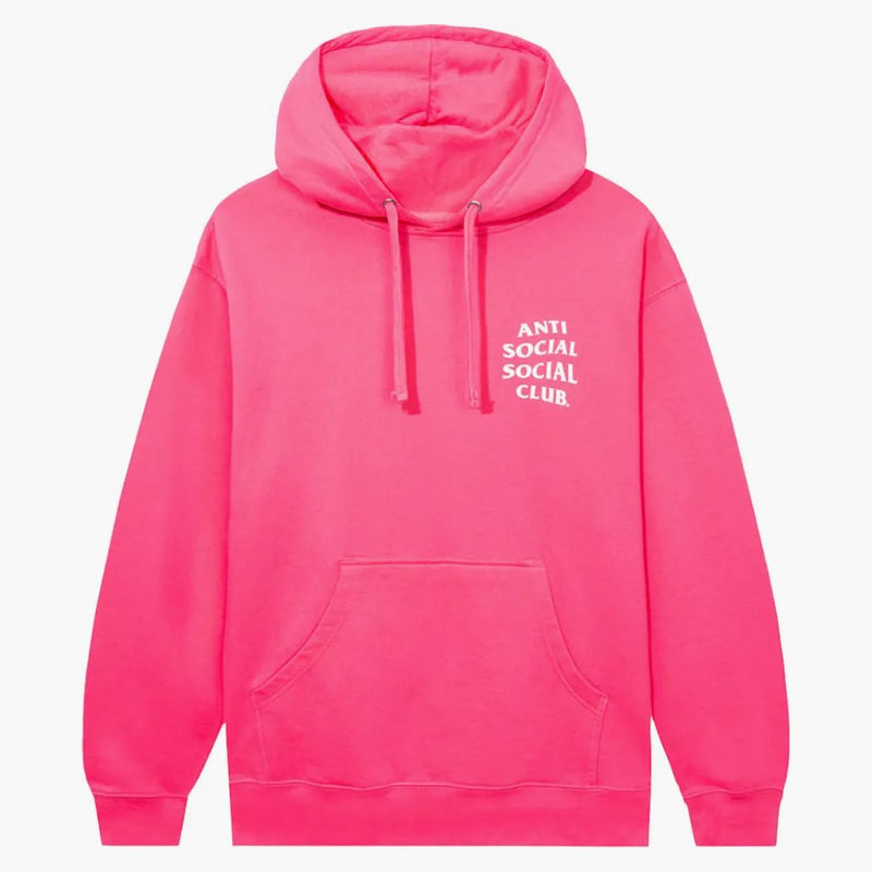 Anti social social club mind games hoodie rosa rosa