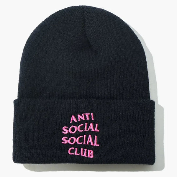 Anti Social Social Club Mr. Bean Knit Cap (fw19) Black