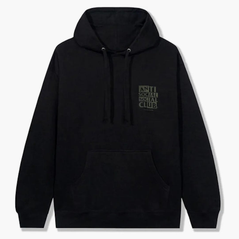 Anti social social klubb dämpad hoodie svart