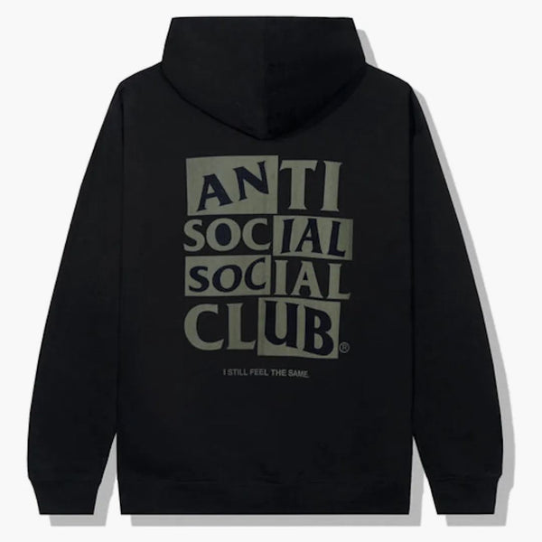 Anti social social klubb dämpad hoodie svart
