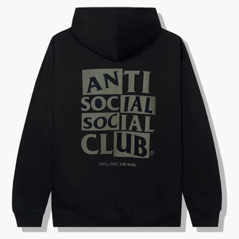 Anti social social klubb dämpad hoodie svart
