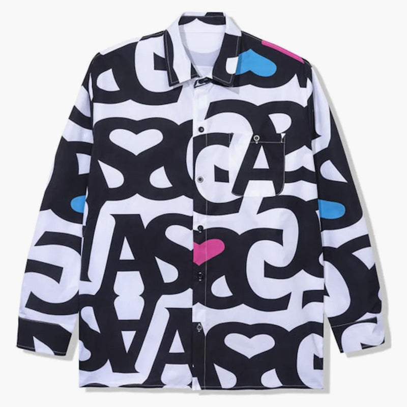 Anti Social Social Club Negative Space L/s Bomullknapp Vit