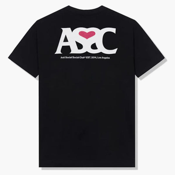 Anti social social club negative space t-shirt black