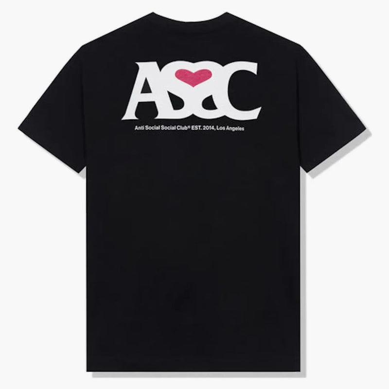 Anti social social club negative space t-shirt black