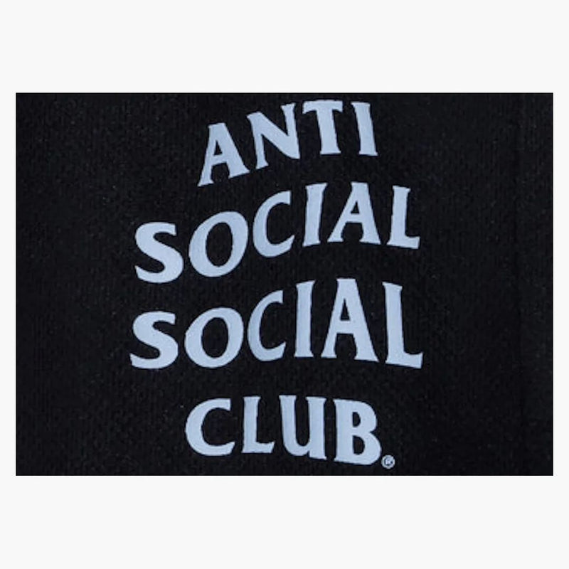 Anti Social Social Club nikdy neudělal týmové síťové šortky černé