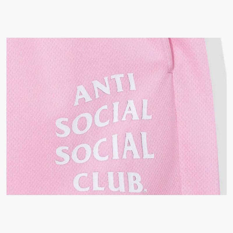 Anti Social Social Club gjorde aldrig lagnätet shorts rosa