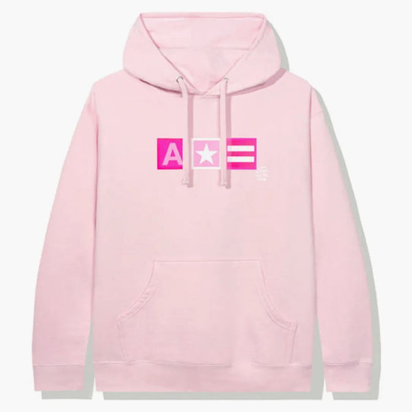 Anti Social Social Club Žádný hop pro nás mikinu růžový