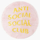 Anti -social social club no shoes inside rug pink