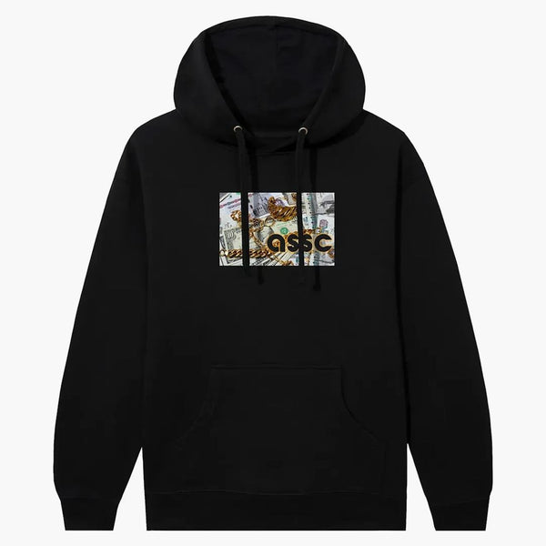 Anti social social klubb nonchalant hoodie svart