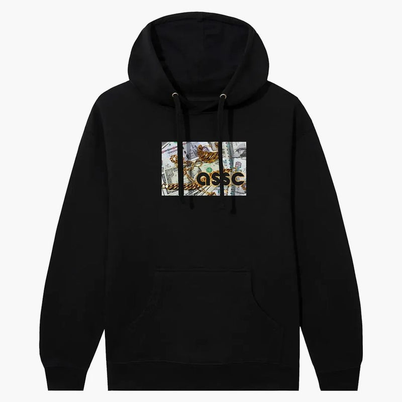 Anti social social klubb nonchalant hoodie svart
