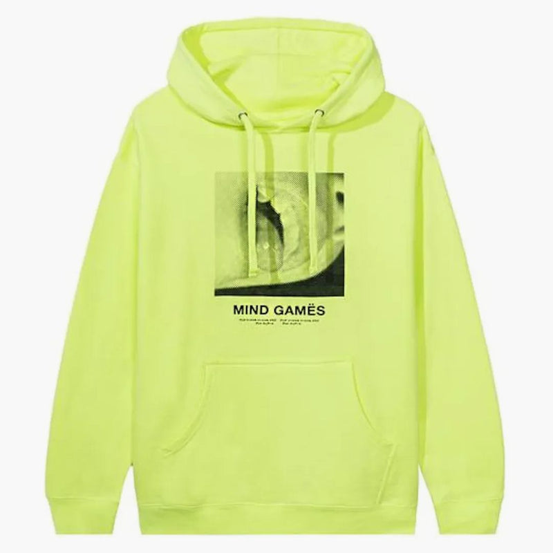 Anti Social Social Club Otevřete smýšlející mikinu Neon Green