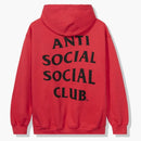 Anti social social klubb öppensinnad hoodie paprika