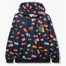 Anti Social Social Club Orlando All Over Flag Hoodie Black