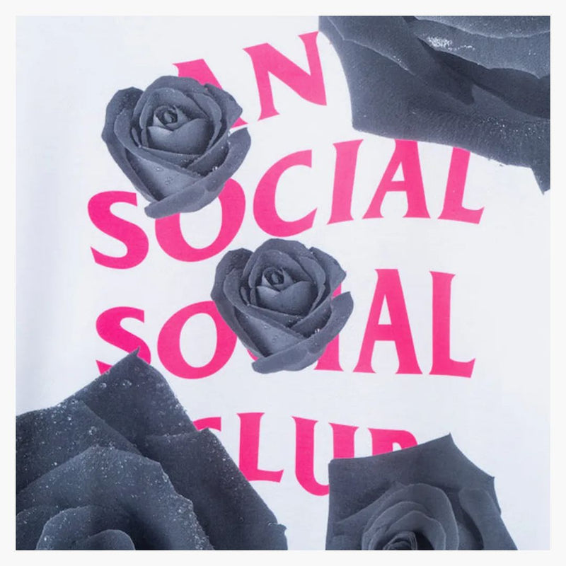 Anti Social Social Club Petal na podlahu mikina bílá