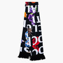 Anti social social club phylum scarf black
